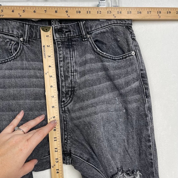 BDG Urban Outfitters Gray Wash Distressed Slim Straight Button Fly Jeans, SZ 30 - Picture 11 of 13